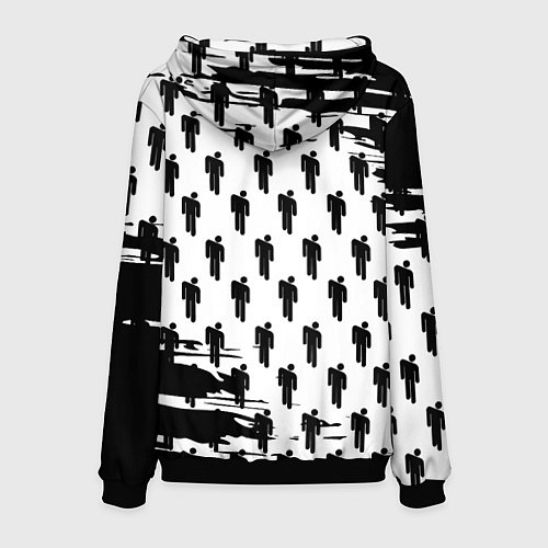 Мужская толстовка Doom паттерн пипл краски / 3D-Черный – фото 2