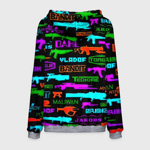 Мужская толстовка Doom шутер паттерн / 3D-Меланж – фото 2