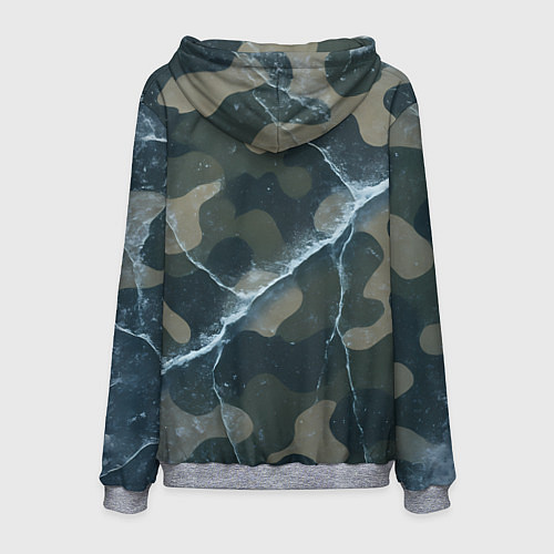 Мужская толстовка Ледяной камуфляж / 3D-Меланж – фото 2