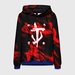 Толстовка-худи мужская Doom красный огонь марса, цвет: 3D-синий