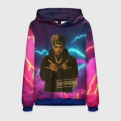 Толстовка-худи мужская XXXTentacion с цепью, цвет: 3D-синий