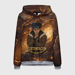 Толстовка-худи мужская XXXTentacion anime style, цвет: 3D-меланж