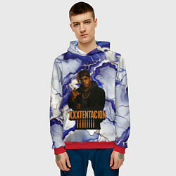 Толстовка-худи мужская XXXTentacion gangster, цвет: 3D-красный — фото 2