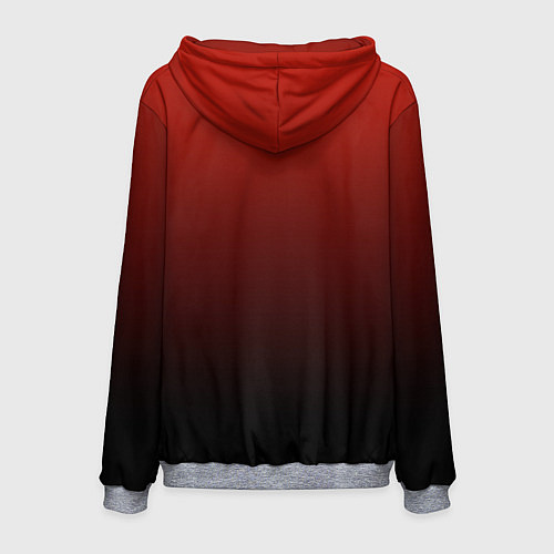 Мужская толстовка Red gradient / 3D-Меланж – фото 2