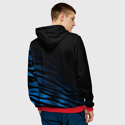 Мужская толстовка Сашка не котик Сашка тигр / 3D-Красный – фото 4