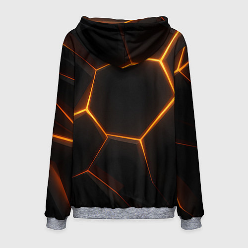 Мужская толстовка Одинокий волк Сашка не нуждается в стае / 3D-Меланж – фото 2