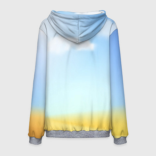 Мужская толстовка Саня не напрягается - все само решается / 3D-Меланж – фото 2