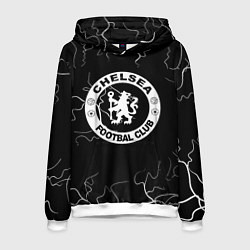 Толстовка-худи мужская Chelsea storm, цвет: 3D-белый