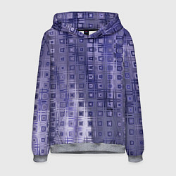 Толстовка-худи мужская Геометрический градиент фиолетовый, цвет: 3D-меланж