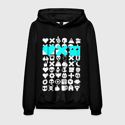 Толстовка-худи мужская Love Death and Robots синий, цвет: 3D-черный