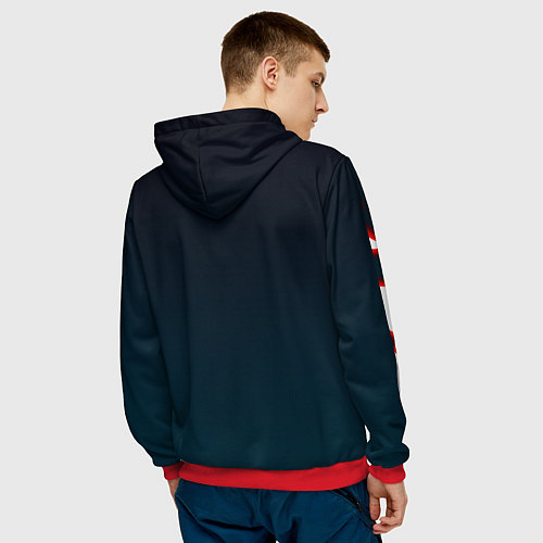 Мужская толстовка Ичиго Куросаки Блич / 3D-Красный – фото 4