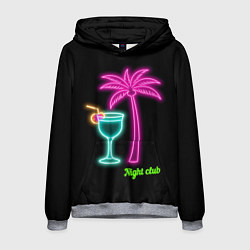 Толстовка-худи мужская Night club, цвет: 3D-меланж