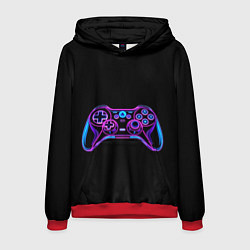 Толстовка-худи мужская Gamepad, цвет: 3D-красный