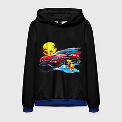 Толстовка-худи мужская Mercedes amg, цвет: 3D-синий