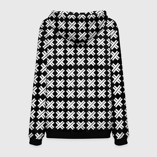 Мужская толстовка Borussia pattern geometry / 3D-Черный – фото 2
