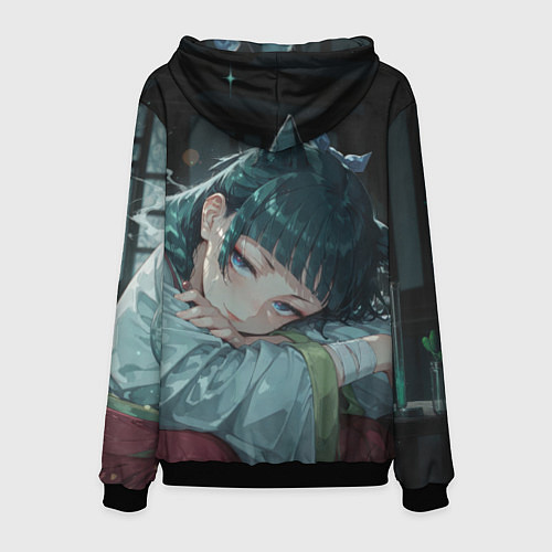 Мужская толстовка Маомао с кошачьими ушками / 3D-Черный – фото 2