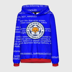 Толстовка-худи мужская Лестер сити код, цвет: 3D-красный