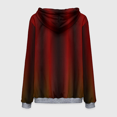 Мужская толстовка Neon red orange lines / 3D-Меланж – фото 2