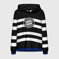 Толстовка-худи мужская Bayern Mnchen волны, цвет: 3D-синий