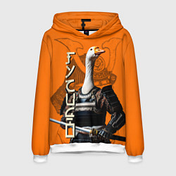 Толстовка-худи мужская Гусидо - путь гуся, цвет: 3D-белый