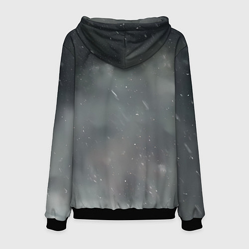 Мужская толстовка Всадник в плаще на коне / 3D-Черный – фото 2