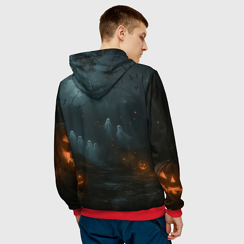 Мужская толстовка Вампир Сон Джин-Ву - Поднятие уровня в одиночку ан / 3D-Красный – фото 4