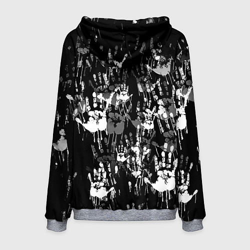 Мужская толстовка Ювентус текстура руки краски / 3D-Меланж – фото 2