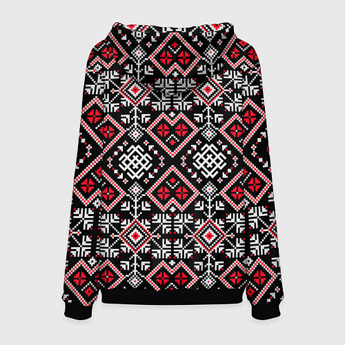 Мужская толстовка Славянский орнамент обережный / 3D-Черный – фото 2
