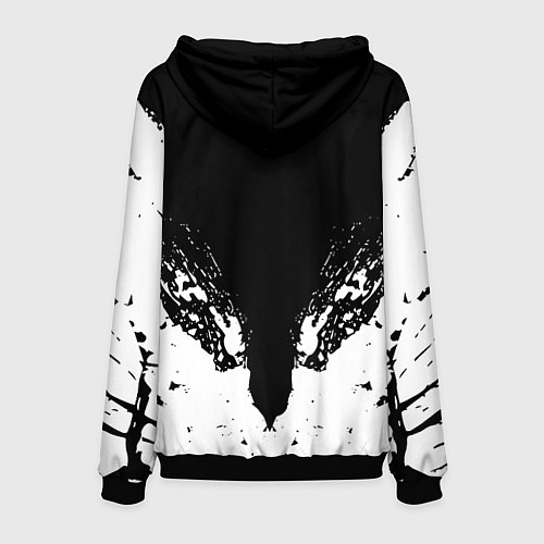 Мужская толстовка Ювентус краски всплеск текстура / 3D-Черный – фото 2