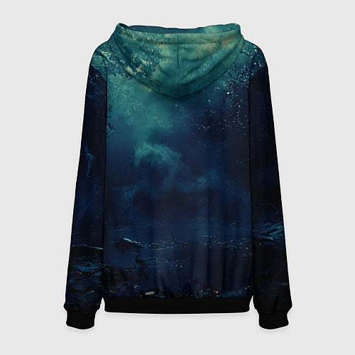 Мужская толстовка Тыква призрак / 3D-Черный – фото 2