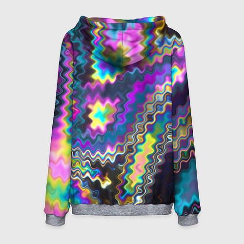 Мужская толстовка Абстракция переливы / 3D-Меланж – фото 2