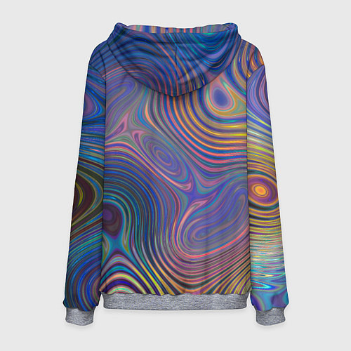 Мужская толстовка Абстрактная рябь / 3D-Меланж – фото 2
