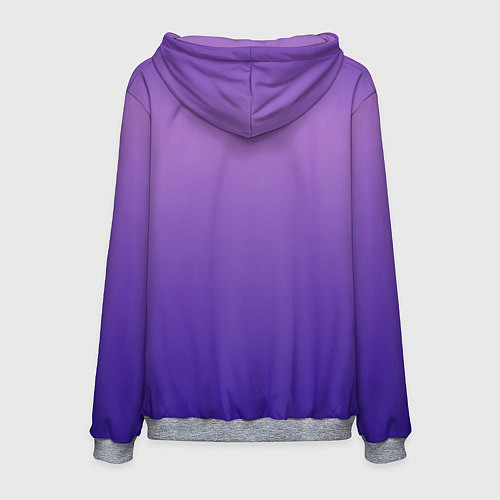 Мужская толстовка The color is purple / 3D-Меланж – фото 2