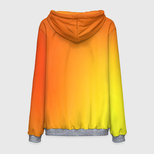 Мужская толстовка Color orange red / 3D-Меланж – фото 2
