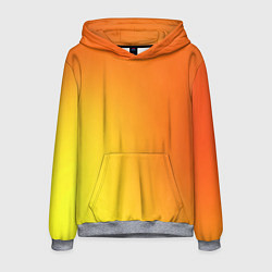 Толстовка-худи мужская Color orange red, цвет: 3D-меланж