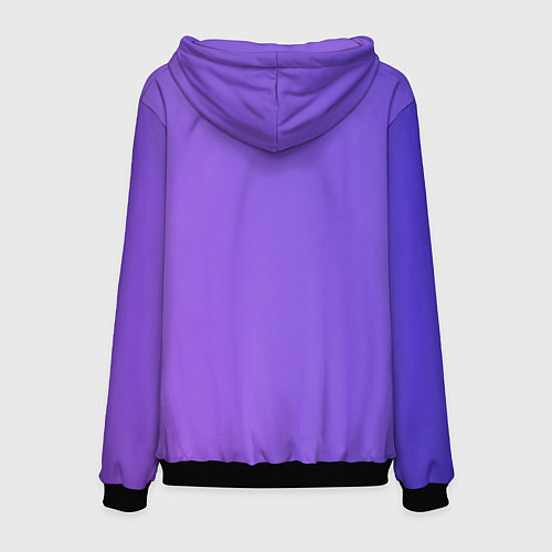 Мужская толстовка Color purple gradient / 3D-Черный – фото 2