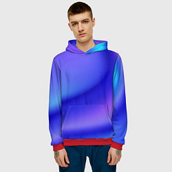 Толстовка-худи мужская The color is multicolored, цвет: 3D-красный — фото 2