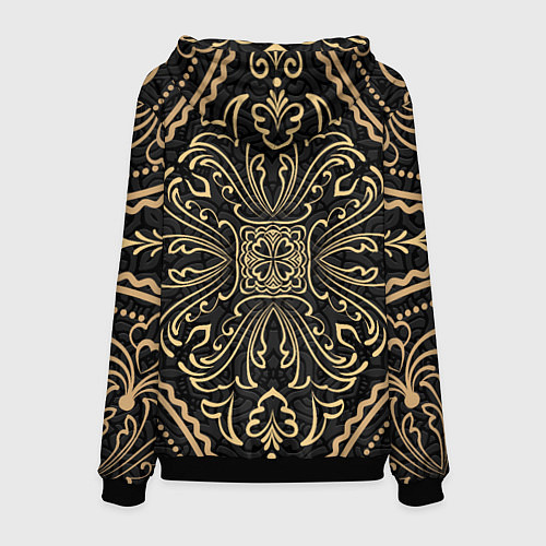 Мужская толстовка Орнамент славянский позолота / 3D-Черный – фото 2