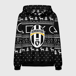 Толстовка-худи мужская Ювентус геймер, цвет: 3D-черный