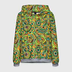 Толстовка-худи мужская Узор, цвет: 3D-меланж