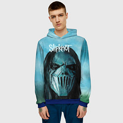 Толстовка-худи мужская Slipknot, цвет: 3D-синий — фото 2