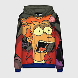 Толстовка-худи мужская Frai Horrified, цвет: 3D-синий