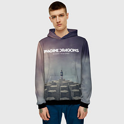 Толстовка-худи мужская Imagine Dragons: Night Visions, цвет: 3D-черный — фото 2