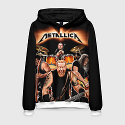 Толстовка-худи мужская Metallica Band, цвет: 3D-белый