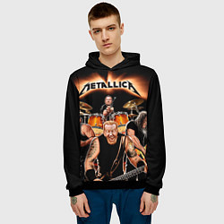 Толстовка-худи мужская Metallica Band, цвет: 3D-черный — фото 2