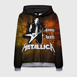 Толстовка-худи мужская Metallica: James Hetfield, цвет: 3D-меланж