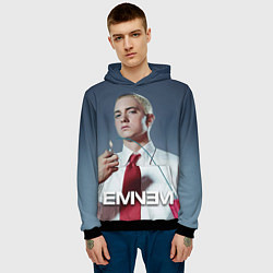 Толстовка-худи мужская Eminem Fire цвета 3D-черный — фото 2