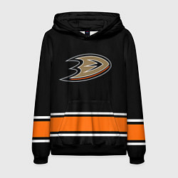Толстовка-худи мужская Anaheim Ducks Selanne, цвет: 3D-черный
