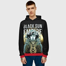 Толстовка-худи мужская Black Sun Empire, цвет: 3D-красный — фото 2