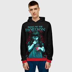 Толстовка-худи мужская BMTH: Zombie Girl, цвет: 3D-красный — фото 2